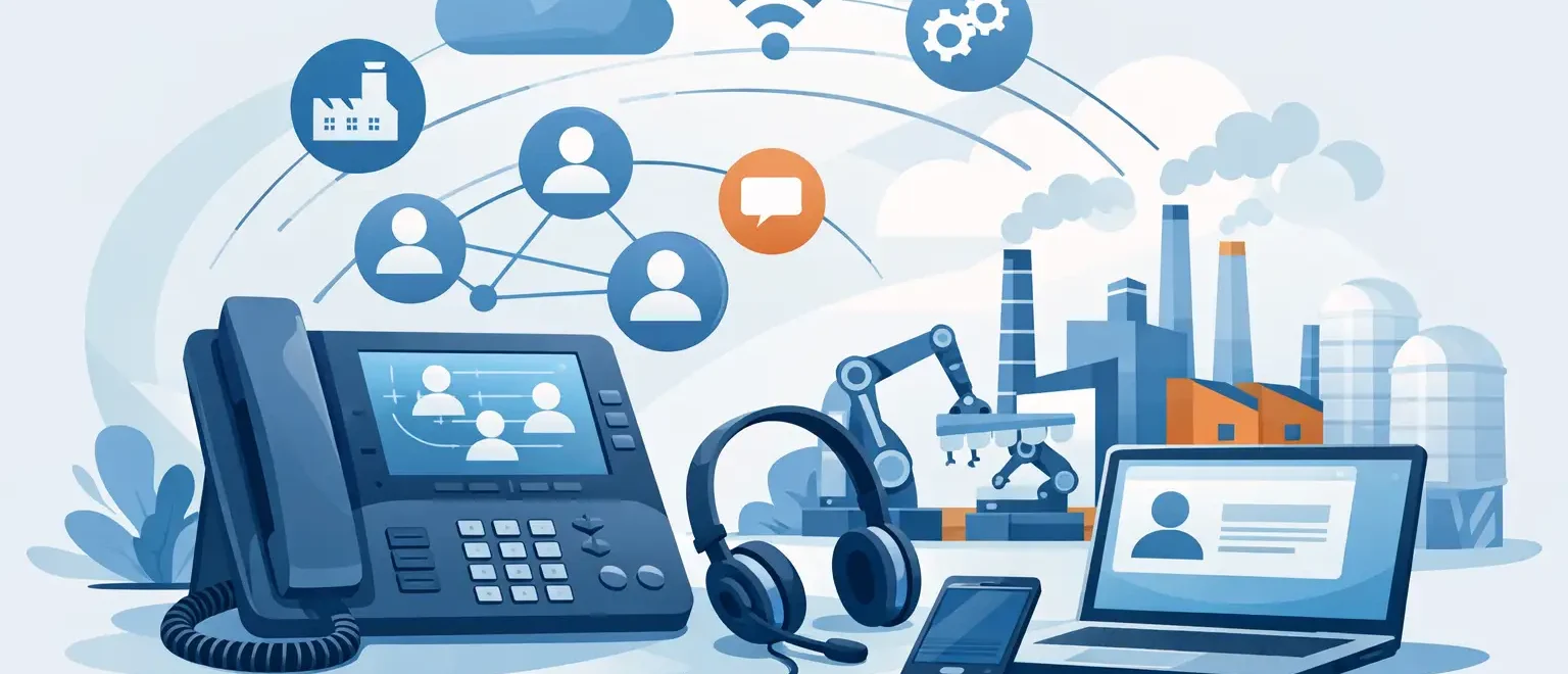 Telefonanlage für Industrieunternehmen wählen