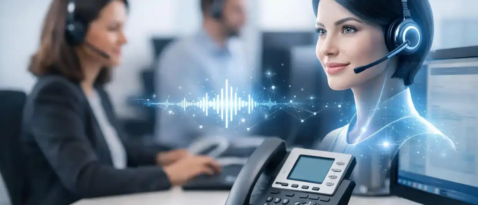 KI-Sprachassistent für Telefonzentrale im Einsatz