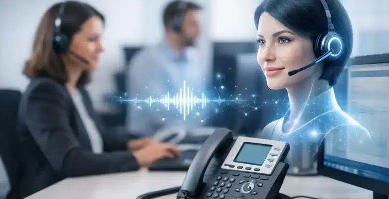 KI-Sprachassistent für Telefonzentrale im Einsatz